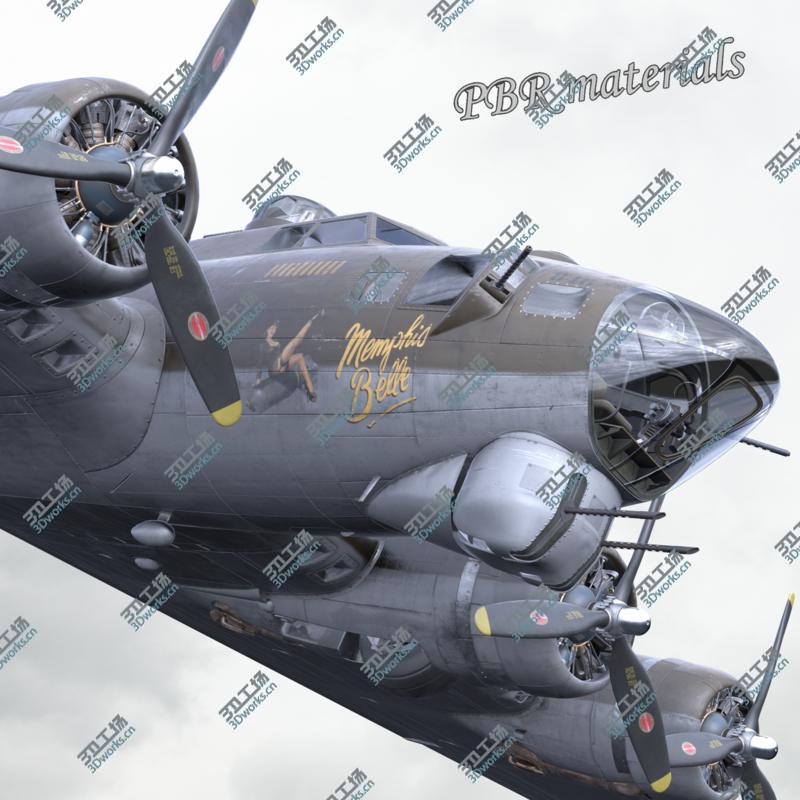 images/goods_img/20210319/3D B-17 Flying Fortress Bomber PBR materials/1.jpg